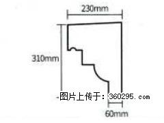 产品分解图型 - 檐口线，型号：SX311-YK-3，规格：230x310mm(3) - 常德三象EPS建材 changde.sx311.cc